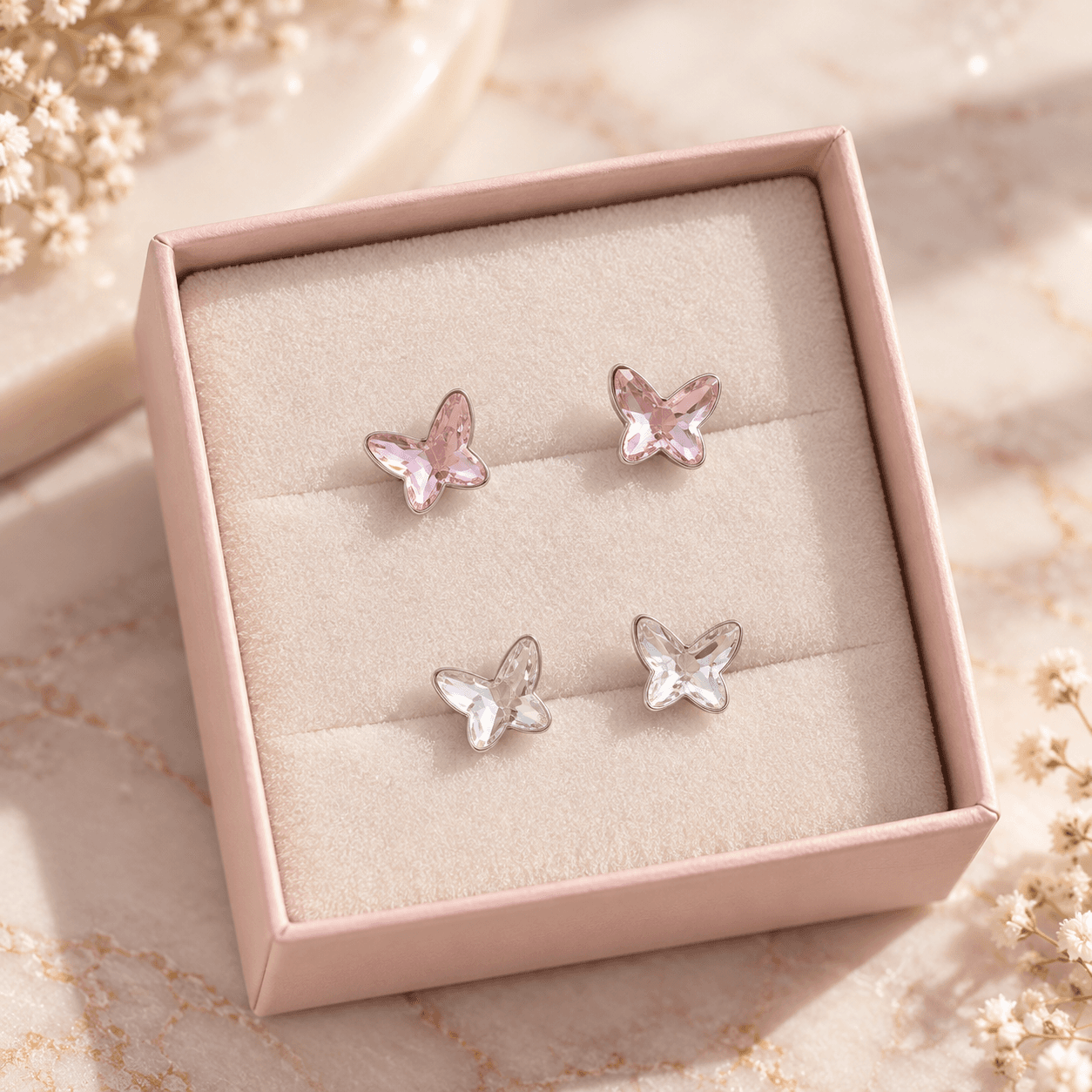 Обеци Butterfly